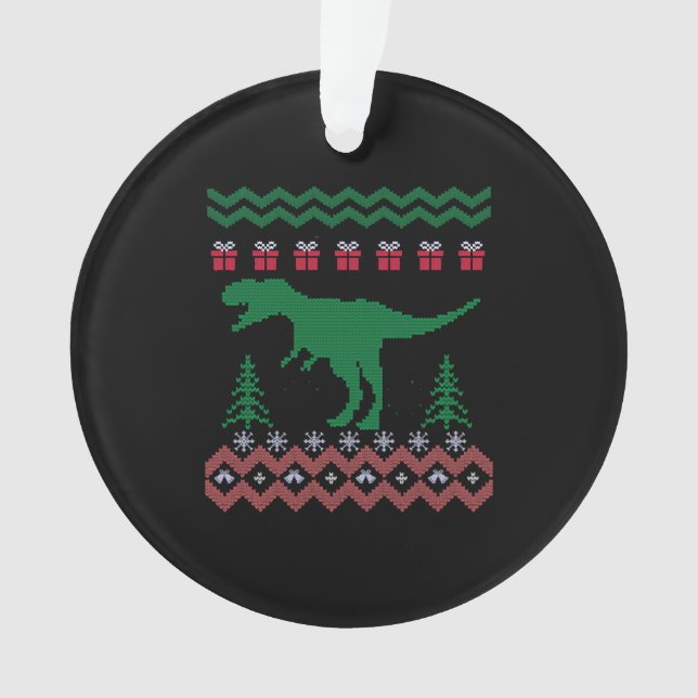 Adorno Navidades de Dinosaurios divertidos (Anverso)