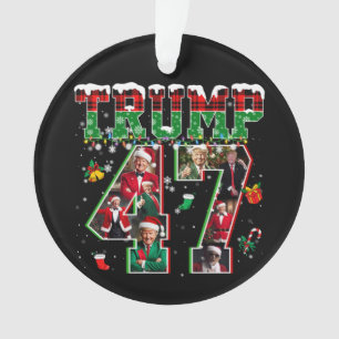 Adorno Navidades de Donald Trump 47° presidente 2024 Sant