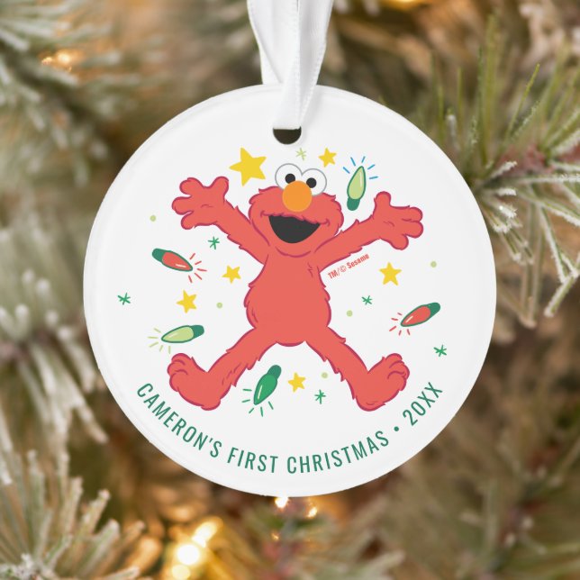 Adorno Navidades de Elmo Personalizados | Nombre y foto (Árbol)