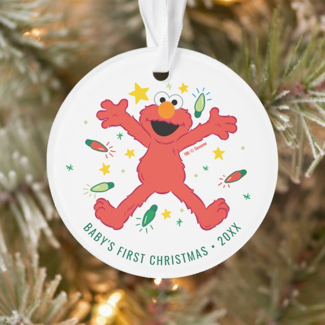 Adorno Navidades de Elmo Personalizados | Nombre y foto (Árbol)