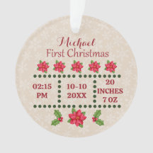 Navidades de estadísticas de recién nacido, anunci