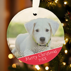 Adorno Navidades de fotografía de Mascota de perro person