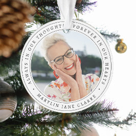 Adorno Navidades de fotografía de memoria simple