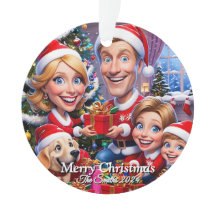 Navidades de fotografía familiar divertidos, educa