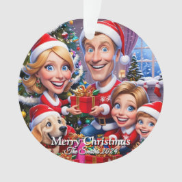 Adorno Navidades de fotografía familiar divertidos, educa