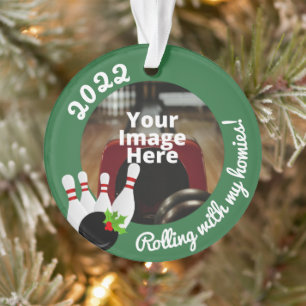 Adorno Navidades de fotografía personalizados de la Liga 