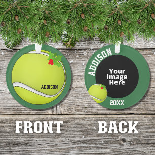Adorno Navidades de fotografía personalizados de tenis