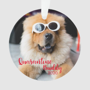 Adorno Navidades de fotos de perros budistas de cuarenten