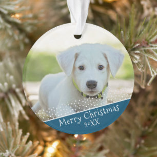 Adorno Navidades de fotos de Personalizado Mascota Perro