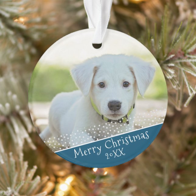 Adorno Navidades de fotos de Personalizado Mascota Perro  (Árbol)