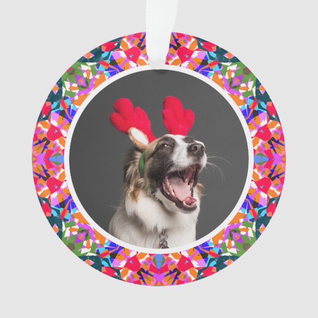 Adorno Navidades de fotos personalizados Perro Mamá Mamá  (Anverso)