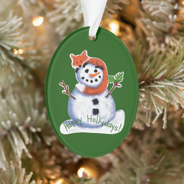Adorno Navidades de Fox y Snowman Friends (Árbol)