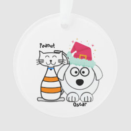 Adorno Navidades de gatos y perros Personalizados