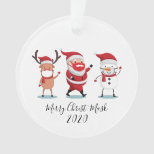 Adorno Navidades de guión de Merry Christmask 2020