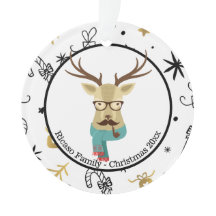 Navidades de hipster venado personalizado