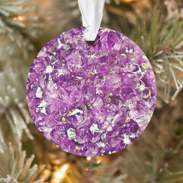 Adorno Navidades de imágenes de Geode púrpura de Personal (Árbol)