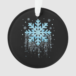 Adorno Navidades de invierno con Snowflake a la par de mu