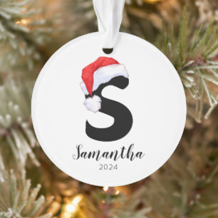 Adorno Navidades de la carta de Personalizable simple de 