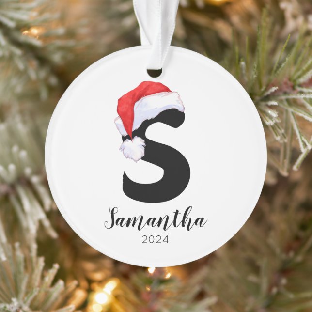 Adorno Navidades de la carta de Personalizable simple de  (Árbol)