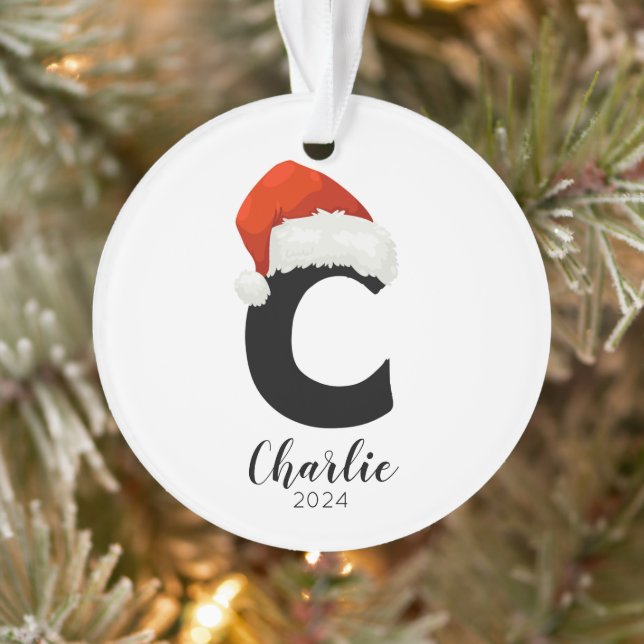 Adorno Navidades de la carta de Personalizable simple de  (Árbol)