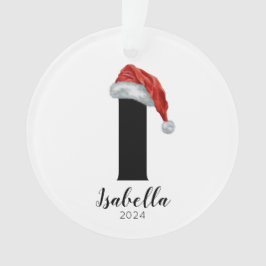 Adorno Navidades de la carta de Personalizable simple de