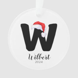 Adorno Navidades de la carta de Personalizable simple de