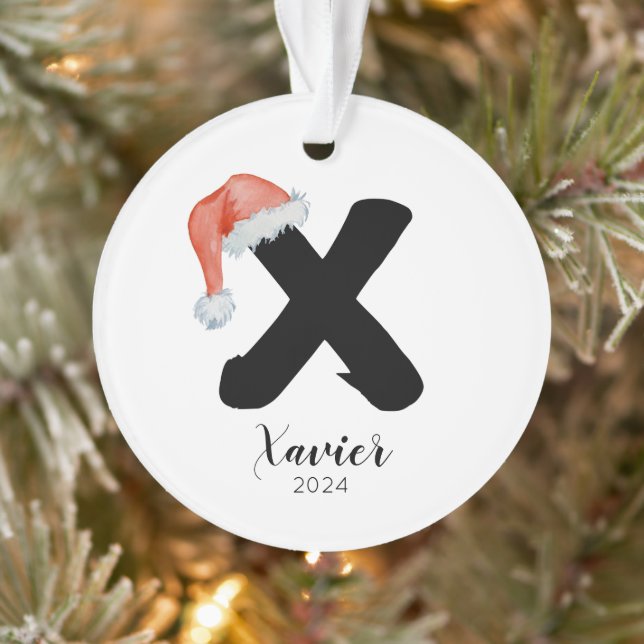 Adorno Navidades de la carta de Personalizable simple de  (Árbol)