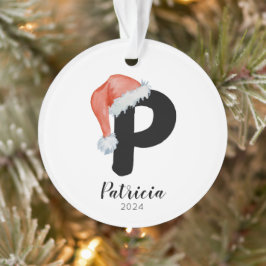 Adorno Navidades de la carta de Personalizable simple de