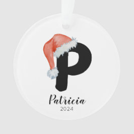 Adorno Navidades de la carta de Personalizable simple de