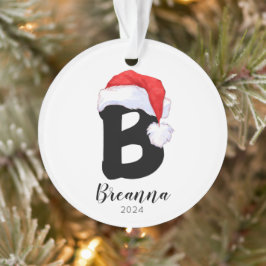 Adorno Navidades de la carta de Personalizable simple de