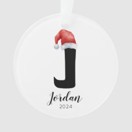 Adorno Navidades de la carta de Personalizable simple de