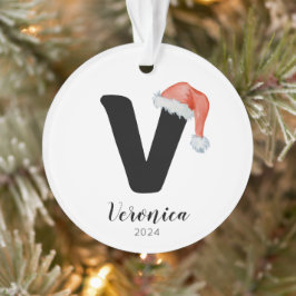 Adorno Navidades de la carta de Personalizable simple de