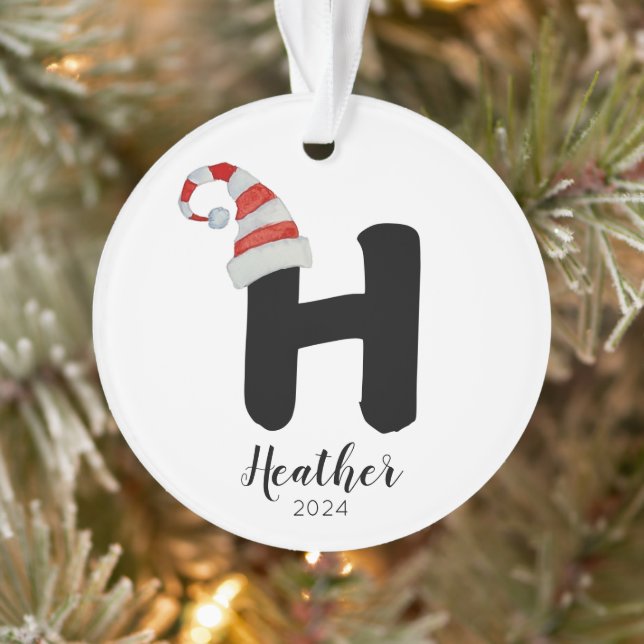 Adorno Navidades de la carta de Personalizable simple de  (Árbol)