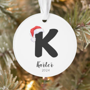 Adorno Navidades de la carta simple de Personalizable de 