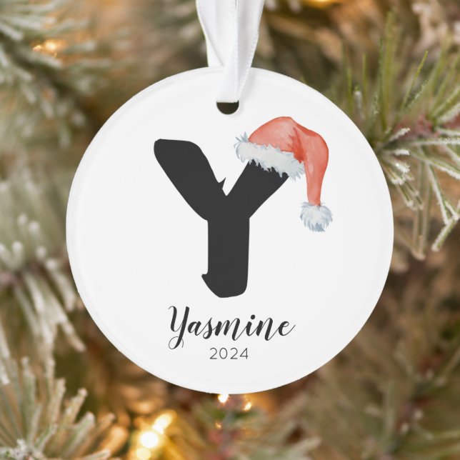 Adorno Navidades de la carta simple de Personalizable de  (Árbol)