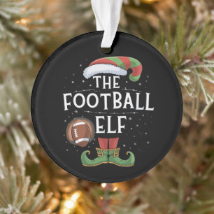 Adorno Navidades de la Familia Elf de Fútbol Americano