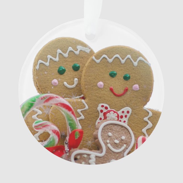 Adorno Navidades de la familia Gingerbread Men (Anverso)