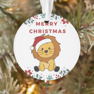 Adorno Navidades de leones niegan animales de invierno ad