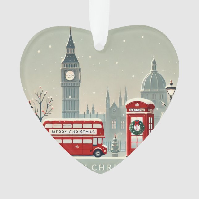 Adorno Navidades de Londres | Big Ben y la fiesta de Lond (Anverso)