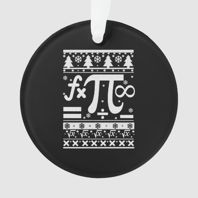 Adorno Navidades de matemáticas (Anverso)