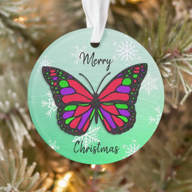 Adorno Navidades de mensajes personales de mariposa Keeps (Árbol)