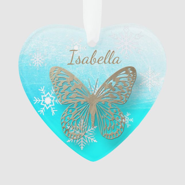 Adorno Navidades de mensajes personales de mariposa Keeps (Anverso)