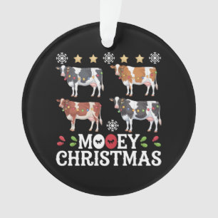 Adorno Navidades de Mooey cultivador de granjas para vaca