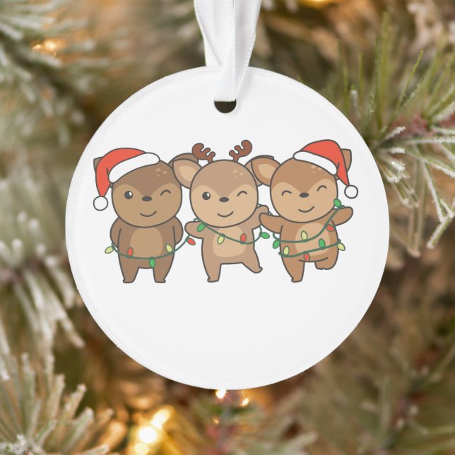 Adorno Navidades de Navidades venados animales adoran con (Árbol)