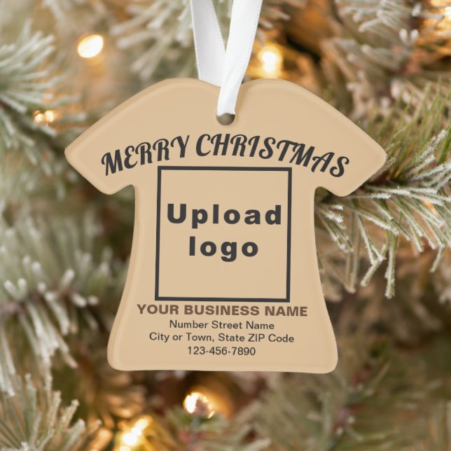 Adorno Navidades de negocios ligero forma de camisas marr (Árbol)