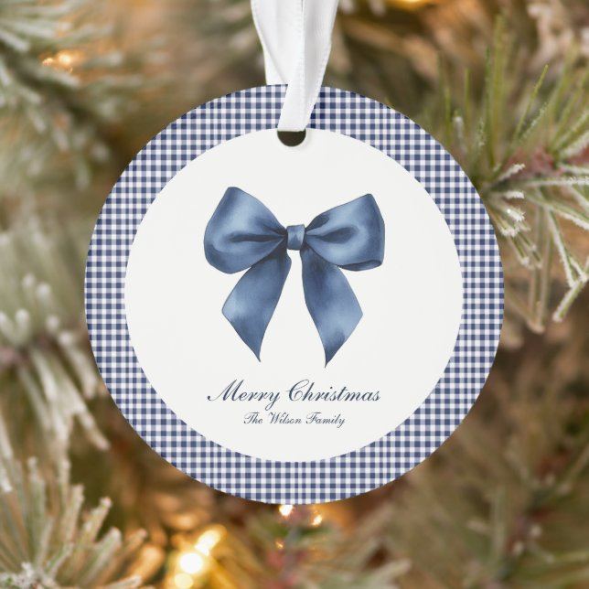 Adorno Navidades de nudos azules tradicionales (Árbol)