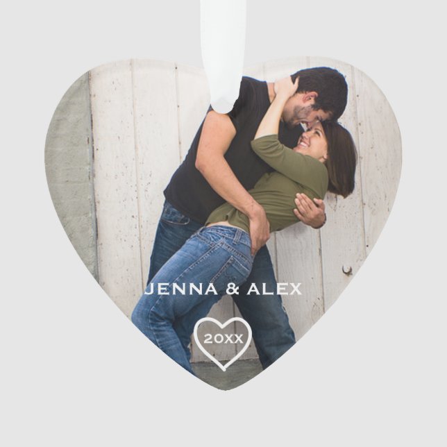 Adorno Navidades de parejas amorosas Keepsake (Anverso)