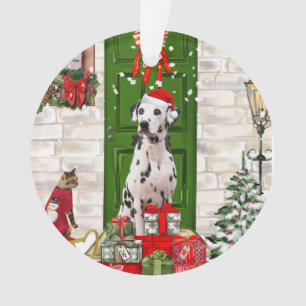 Adorno Navidades de perros de Dalmacia