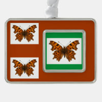 Navidades de postales de mariposa de coma aislada