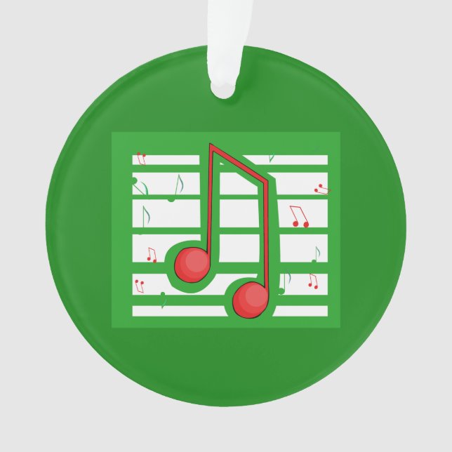 Adorno Navidades de profesores de música, notas sobre el  (Anverso)